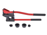 Red Manual Knockout Hole Punch Driver Kits Lever Sheet Metal Stud Punch with Dies for Pipe Sizes 67936239