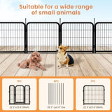 ZNTS Dog Playpen Outdoor, 12 Panel Dog Fence 24" Pet Pen for Small Dogs Pet Exercise Pen for W1162P189305