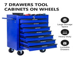 Rolling Metal Tool Chest with 7 Drawers, 20" 7-Drawer Tool Chest Cabinet with Ball Bearing Drawer W1102P298222