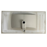 ZNTS 36 Inch Bathroom Ceramic Sink Basin, White W1550P168220