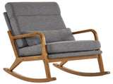 100*65*101cm High Back Belt Waist Pillow Log Color Solid Wood Armrest Backrest Seat Frame Iron Frame 08670975