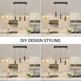 Angelina 5 - Light Cylinder Kitchen Island PendantUnable ship weekends, TK/TEMU only for 79255435