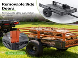 1500LBS Capacity 15 Cubic Feet Dump Cart Trailer, Heavy Duty Tow Behind Hauling & Dumping Wagon for 39189763
