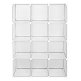 ZNTS Cube Storage 12-Cube Book Shelf Storage Shelves Closet Organizer Shelf Cubes Organizer Bookcase 02284857