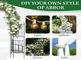 78*23*83.9 Arc Roof Double Layer Arch Courtyard Black 07528371