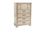 Antique Silver 1pc Chest Of Drawers Storage Bedroom Furniture Traditional Classic Style Chest B011P238882