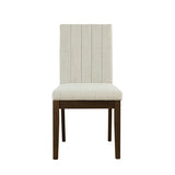 Upholstered Channel-back Dining Chair Set of 2 B035P262672