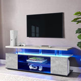 TV Stand for 70 Inch TV LED Gaming Entertainment Center Media Storage Console Table with Large Side W2178P149212