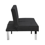 WOOD FRAME, STAINLESS LEG, FUTON, SOFA BED BLACK W2297P247597