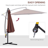 ZNTS Outdoor beach umbrella/Patio Offset Umbrella （Prohibited by WalMart） 62086373