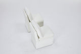 Linen Upholstered Armless Dining Chair with Casters and Storage space-set of 2,IVORY W2069P288875