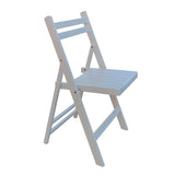 Furniture Slatted Wood Folding Special Event Chair - White, Set of 4, FOLDING CHAIR, FOLDABLE STYLE W49557945