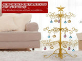 3ft Wrought Iron Christmas Tree, Metal Ornament Display Tree Stand for for Holiday Party Home Decor, 73172149
