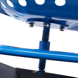 Rolling Garden Scooter Garden Cart Seat with Wheels and Tool Tray, 360 Swivel Seat,Blue--refurbished W465P225508