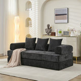 Comfy Convertible Folding Mattress Couch, Floor Bed, Chenille Floor with Armrest, Floor W1143P330250