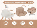 6-in-1 Convertible Baby High Chair, Beech Wood Frame 5-Point Harness for 6-36 Months 87653187