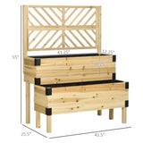 Wooden PlanterFlower shelf,Wood Planter Box 41704676