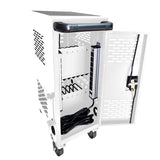 16-Compartment Removable Locking Charging Cabinet for Laptop, Chromebook-White W1102P196013