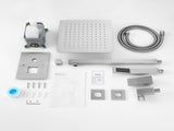 10 inch Shower Head Bathroom Luxury Rain Mixer Shower Complete Combo Set Wall Mounted 20874011