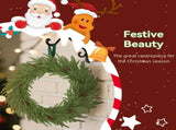 24 inch Christmas Wreath, Artificial Norfolk Pine Wreath with Pine Cones and 88 Realistic 14308843