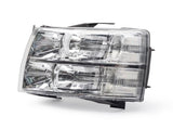 Pair Chrome Headlights Clear Lens For 2007-2013 Chevy Silverado 1500 2500 3500 94989568