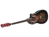 41 inch Full-Size Cutaway Acoustic-Electric Guitar Grape Voice Hole Spruce Top 96459491
