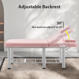 Professioanl Massage Table , Backrest Adjustable, Removable Headrest, Bottom Shelf Storage , Memory W1422P230508