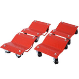Car Dolly, Heavy Duty Wheel Dolly,4 Tire Wheel Dolly Car Stakes 6000lbs Capacity,RED W46591449