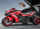 Electric Motorcycle for Kids, 12V Battery Powered Ride on Toys 3 Wheels Motorcycle with LED Lights, 46188607