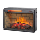 26 inch infrared quartz heater fireplace insert -woodlog version with brick W1769121295