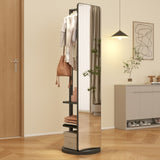 Full-length mirror solid wood rubber wood glass, 65.7*17.7in Large mirror W2987P225478