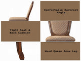 Chateau Fabric & Cherry Finish De Ville Side Chair B2726P282913