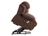 Power Lift Recliner Chair with Heat and Massage Electric Fabric Recliner Chair for Elderly with Side W1521P303243