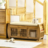 Shoe Bench with Storage Cabinets 34204150