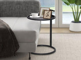 Portable Metal Round C-Table & End Table 12"D x 23.5"H 24089642