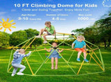 10FT Climbing Dome for Kids Jungle Gym Apply To Park Dome Climber With Swing Playground 70949415