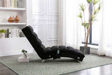 COOLMORE Linen Chaise Lounge Indoor Chair, Modern Long Lounger for Office or Living Room W39539627