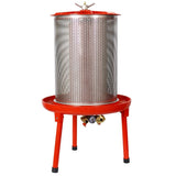 Hydraulic Fruit Wine Apple Press 5.3Gallon/20L -Stainless Steel for Wine Cider Making W46532331