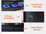 Wall-mounted tool rack, hanging basket hook, storage rack, wall-mounted stainless steel perforated 25008991