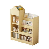 Wood Kids Wooden Bookshelf Toy Storage Organizer with Bookcase, Kid's Bin Storage Unit with 6 W2876P233553