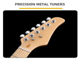 Maple Fingerboard GTL Electric Guitar SS Pickup White 30007010