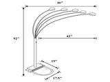 Satin Black 5-light Floor Lamp B062P153730