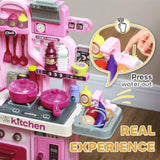 ZNTS Complete Kitchen Set for Kids,33 Accessories & Storage 70450520