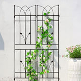 4 Pack Metal Garden Trellis 71" x 17.7" Rustproof Trellis for Climbing Plants Outdoor Flower Support W1586P147482