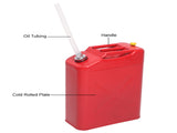 3PCS 20L Standard Cold-rolled Plate Petrol Diesel Can Gasoline Bucket with Oil Pipe Red 69798108