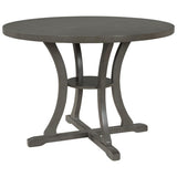 5-Piece Round Dining Table and Set with Special-shaped Legs and an Exquisitely Designed Hollow 25692411