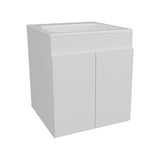 Bathroom Vanity Meka 45 with Two Drawers and Open Shelf, Wall-Mounted Storage, White B200P313682