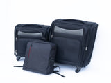 Luggage 2-piece backpack set black 42369135
