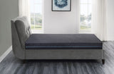 8" Twin Size Bed Mattress Gel-Infused Memory Foam Hybrid Mattress, Dark Gray, Mattress in a Box, B011P213342