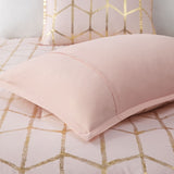 King/Cal King Metallic Printed Comforter Set B03595842